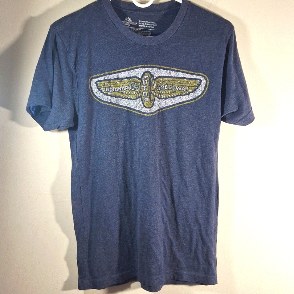 Indianapolis Speedway Women's Slate Blue Short Sleeve Crew Neck Tee Size S